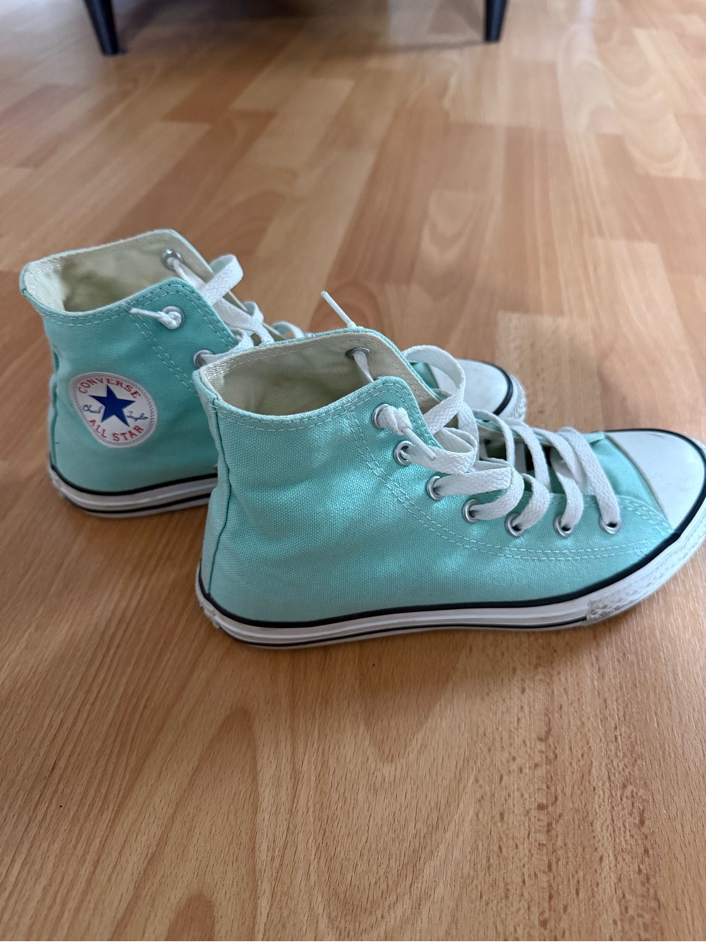 Converse Kids High Top Sneakers in Mint Green